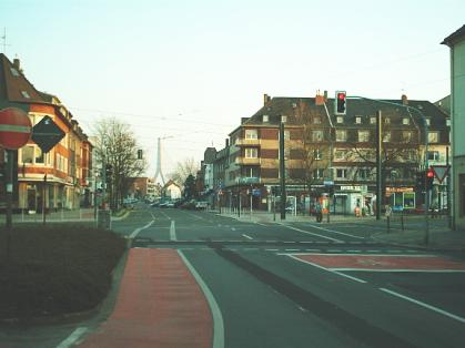 Bild: Kreuzung Fleher Str. / Aachener Str. / An der Viehlingshecke / Ulenbergstr., Richtung S&uuml;den 