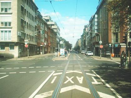  Bild: Kreuzung Elisabethstr. / F&uuml;rstenwall, Richtung Norden 