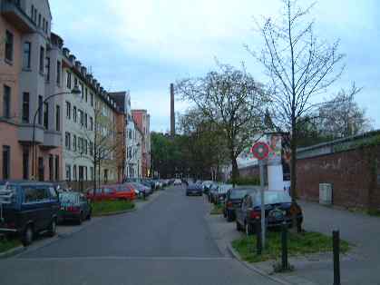  Bild: Kreuzung Weberstr. / F&auml;rberstr. / Esmarchstr., Richtung S&uuml;den 