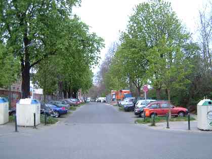  Bild: Kreuzung Weberstr. / F&auml;rberstr. / Esmarchstr., Richtung Westen 
