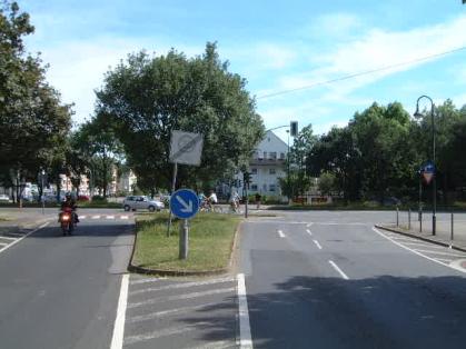  Bild: Kreuzung Fleher Str. / S&uuml;dring, Richtung S&uuml;den 