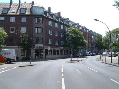  Bild: Kreuzung Martinstr. / Fleher Str. / Suitbertusstr., Richtung S&uuml;den 