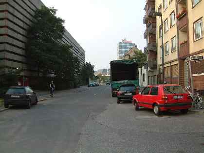  Bild: Kreuzung Moselstr. / F&uuml;rstenwall, Richtung NordenNordosten 