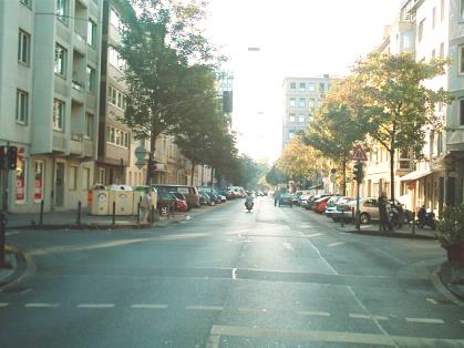  Bild: Kreuzung Jahnstr. / F&uuml;rstenwall, Richtung Westen 