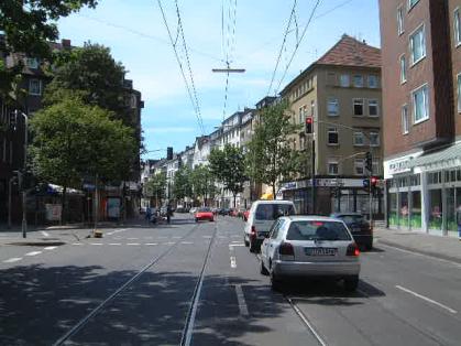  Bild: Kreuzung Aachener Str. / Suitbertusstr., Richtung S&uuml;den 