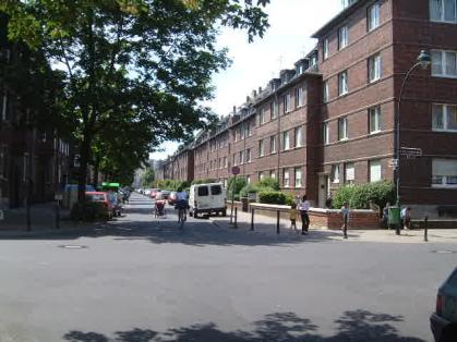  Bild: Kreuzung Merkurstr. / Suitbertusstr., Richtung S&uuml;den 