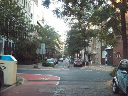  Bild: Kreuzung Talstr. / F&uuml;rstenwall, Richtung Norden 